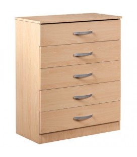 Classic 5 Chest Of Drawers  - Available In 4 Colours